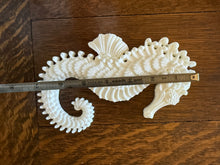 Load image into Gallery viewer, Seahorse Resin Casting Paintable Furniture Applique Coastal Beach Decor Nautical Embellishment DIY Craft Supply