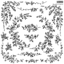 Load image into Gallery viewer, Brambles & Berries  IOD 12"x12"  Decor Stamp - Great for Furniture, Crafts and Home Decor Vines and Fruits Spring Decor