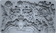 Load image into Gallery viewer, Cadré 6x10 IOD Mould Iron Orchid Designs Clay or Resin for Furniture or Crafts Ornate Baroque Mould |Cherub Furniture Appliqué Cadre