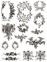 Load image into Gallery viewer, IOD Delft Traditions Noir  IOD Paint Inlay 12 x 16" 4  Sheets Furniture and Craft Inlay