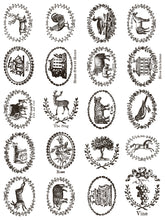 Load image into Gallery viewer, IOD Delft Traditions Noir  IOD Paint Inlay 12 x 16" 4  Sheets Furniture and Craft Inlay