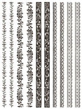 Load image into Gallery viewer, IOD Delft Traditions Noir  IOD Paint Inlay 12 x 16" 4  Sheets Furniture and Craft Inlay