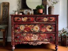 Load image into Gallery viewer, IOD Decorative Furniture Transfer Collage de Fleurs 12x16 Pad with 8 Sheets Furniture and Craft Rub On