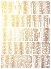 Load image into Gallery viewer, IOD Emporium Decor Foil Transfer New Type of Transfer 12" x 16" Rub On Furniture and Crafts Gold Foil 8 Pages Iron Orchid Designs