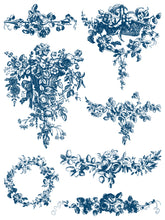 Load image into Gallery viewer, IOD Delft Traditions Azure IOD Paint Inlay 12 x 16" 4  Sheets Furniture and Craft Inlay