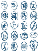 Load image into Gallery viewer, IOD Delft Traditions Azure IOD Paint Inlay 12 x 16" 4  Sheets Furniture and Craft Inlay