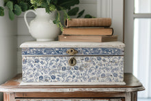 Load image into Gallery viewer, IOD Delft Traditions Azure IOD Paint Inlay 12 x 16" 4  Sheets Furniture and Craft Inlay
