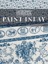 Load image into Gallery viewer, IOD Delft Traditions Azure IOD Paint Inlay 12 x 16" 4  Sheets Furniture and Craft Inlay