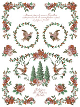 Load image into Gallery viewer, La Folie- IOD  Paint Inlay 12 x 16" 8 Sheets Furniture and Craft Inlay Christmas Designs