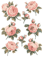 Load image into Gallery viewer, IOD Paint Inlay Spring Melody 16" x 12" Pad 8 Sheets Decorative Furniture Inlay Limited Quantities Bunnies Spring Flowers and more