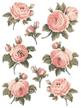 Load image into Gallery viewer, IOD Paint Inlay Spring Melody 16" x 12" Pad 8 Sheets Decorative Furniture Inlay Limited Quantities Bunnies Spring Flowers and more