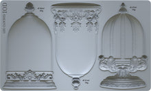 Load image into Gallery viewer, Les Cloches - IOD Decor Furniture Mould 6x10 Iron Orchid Designs Use Clay/Resin for Jewelry Making Sugar Arts