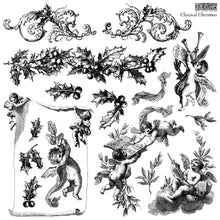 Load image into Gallery viewer, Classical Christmas IOD 12"x12" Decor Stamp - Great for Furniture, Crafts and Home Decor Great for Cards, Signs, and More