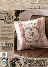 Load image into Gallery viewer, Iron Orchid Designs Mercantile Decor Stamp 12" x12" 2 Page Set - Great for Furniture, Crafts and Home Decor