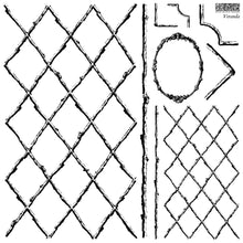 Load image into Gallery viewer, Iron Orchid Designs Veranda Decor Stamp 12" x12" 2 Page Set - Great for Furniture, Crafts and Home Decor