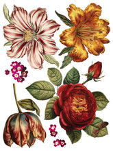 Load image into Gallery viewer, IOD Decorative Furniture Transfer Collage de Fleurs 12x16 Pad with 8 Sheets Furniture and Craft Rub On