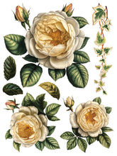 Load image into Gallery viewer, IOD Decorative Furniture Transfer Collage de Fleurs 12x16 Pad with 8 Sheets Furniture and Craft Rub On