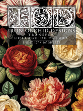 Load image into Gallery viewer, IOD Decorative Furniture Transfer Collage de Fleurs 12x16 Pad with 8 Sheets Furniture and Craft Rub On