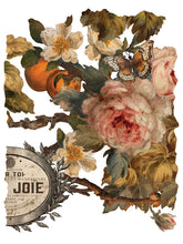 Load image into Gallery viewer, IOD Decorative Furniture Transfer Joie des Roses 12x16 Pad with 8 Sheets Furniture and Craft Rub On