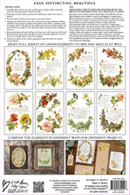 Load image into Gallery viewer, IOD Decorative Furniture Lover of Flowers Transfer  8" x 12" Pad 8 Sheets