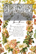 Load image into Gallery viewer, IOD Decorative Furniture Lover of Flowers Transfer  8" x 12" Pad 8 Sheets
