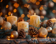 Load image into Gallery viewer, Retired - 
Tinsel - Gilded IOD Transfer  Gold Foil Christmas Labels, Holly, Pine, Music Sheets, Calligraphy and More