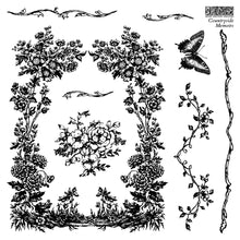 Load image into Gallery viewer, Countryside Memoirs 6" x 6"  IOD Mini Stamp Box Set  Decor Stamp - Great for Furniture, Crafts and Home Decor Four 6"x 6" Sheets