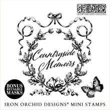 Load image into Gallery viewer, Countryside Memoirs 6" x 6"  IOD Mini Stamp Box Set  Decor Stamp - Great for Furniture, Crafts and Home Decor Four 6"x 6" Sheets