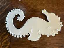 Load image into Gallery viewer, Seahorse Resin Casting Paintable Furniture Applique Coastal Beach Decor Nautical Embellishment DIY Craft Supply