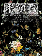 Load image into Gallery viewer, IOD Decorative Furniture Transfer Lost Garden 12x16 Pad with 8 Sheets Furniture and Craft Rub On