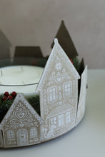 Load image into Gallery viewer, IOD Gingerbread Lane Stamp 12x12 Iron Orchid Designs Christmas Village Stamp Folk Art Holiday Houses DIY Craft Stamp
