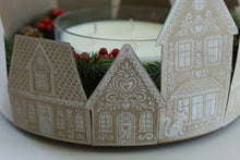 Load image into Gallery viewer, IOD Gingerbread Lane Stamp 12x12 Iron Orchid Designs Christmas Village Stamp Folk Art Holiday Houses DIY Craft Stamp
