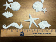 Load image into Gallery viewer, Seashell and Seahorse Resin Castings