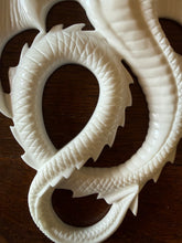 Load image into Gallery viewer, Resin Dragon Casting – Ready to Paint Fantasy Resin Casting – 9.5 Inch Dragon Plaque – DIY Craft Supply – Gamer Decor – Hand Poured Resin
