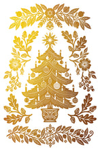 Load image into Gallery viewer, IOD Angels Sing Gilded Foil Transfer Gold & Silver Holiday Rub-On Transfer 8 Sheets 8" x 12"