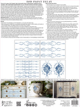 Load image into Gallery viewer, IOD Decorative Furniture TROMPE L’OEIL BLEU IOD PAINT INLAY 12×16 PAD™