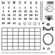 Load image into Gallery viewer, IOD A Timely Tale Stamp Set 6" x 6" Planner & Bullet Journal Stamps Four Sheet Boxed Set by Artist Jane Carkhill
