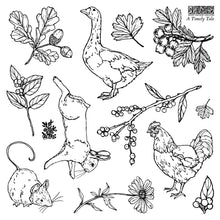 Load image into Gallery viewer, IOD A Timely Tale Stamp Set 6" x 6" Planner & Bullet Journal Stamps Four Sheet Boxed Set by Artist Jane Carkhill