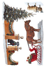Load image into Gallery viewer, IOD North Pole Co Paint Inlay Iron Orchid Designs Christmas Paint Inlay Vintage Santa Gingerbread Holiday Craft Supplies 8x12