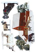 Load image into Gallery viewer, IOD North Pole Co Paint Inlay Iron Orchid Designs Christmas Paint Inlay Vintage Santa Gingerbread Holiday Craft Supplies 8x12