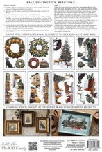 Load image into Gallery viewer, IOD North Pole Co Paint Inlay Iron Orchid Designs Christmas Paint Inlay Vintage Santa Gingerbread Holiday Craft Supplies 8x12
