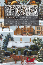 Load image into Gallery viewer, IOD North Pole Co Paint Inlay Iron Orchid Designs Christmas Paint Inlay Vintage Santa Gingerbread Holiday Craft Supplies 8x12