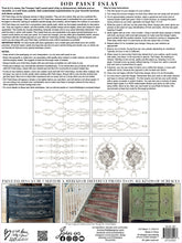 Load image into Gallery viewer, IOD Decorative Furniture  Iron Orchid Designs TROMPE L’OEIL LAUREL IOD PAINT INLAY 12×16 PAD™