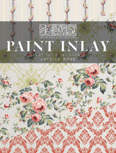 Load image into Gallery viewer, IOD Lattice Rose IOD Paint Inlay 12 x 16" Pad 8 Sheets Furniture and Craft Inlay