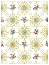 Load image into Gallery viewer, IOD Lattice Rose IOD Paint Inlay 12 x 16" Pad 8 Sheets Furniture and Craft Inlay
