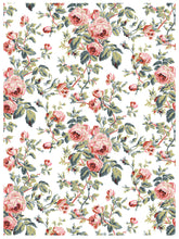 Load image into Gallery viewer, IOD Lattice Rose IOD Paint Inlay 12 x 16" Pad 8 Sheets Furniture and Craft Inlay