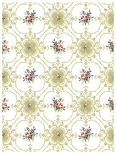 Load image into Gallery viewer, IOD Lattice Rose IOD Paint Inlay 12 x 16" Pad 8 Sheets Furniture and Craft Inlay