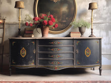 Load image into Gallery viewer, IOD Petite Fleur Red IOD Paint Inlay 12 x 16" 4  Sheets Furniture and Craft Inlay