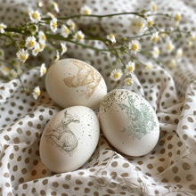 Load image into Gallery viewer, IOD Paint Inlay Spring Melody 16" x 12" Pad 8 Sheets Decorative Furniture Inlay Limited Quantities Bunnies Spring Flowers and more