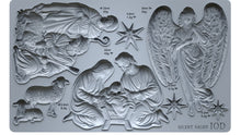Load image into Gallery viewer, IOD Silent Night Mould Iron Orchid Designs Nativity Silicone Mould Christmas Angel Mold Holy Family DIY Holiday Decor Resin & Clay